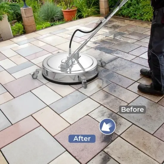 Costway 20" Pressure Washer Surface Cleaner Stainless Steel Power Cleaner Attachment image {1}