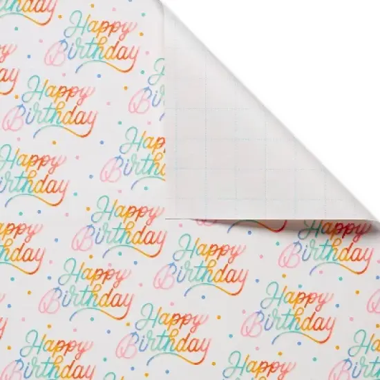 Rainbow Birthday Wrapping Paper - Spritz&trade; image {2}