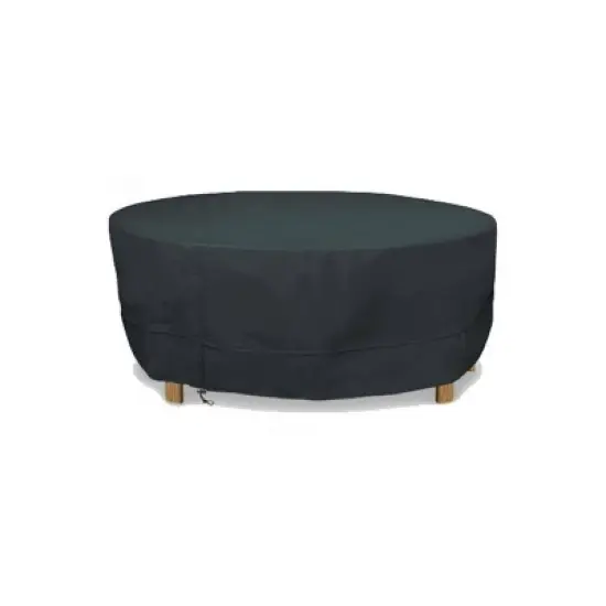 Eevelle 36" Meridian Round Table Fire Pit Cover Charcoal Gray image {9}