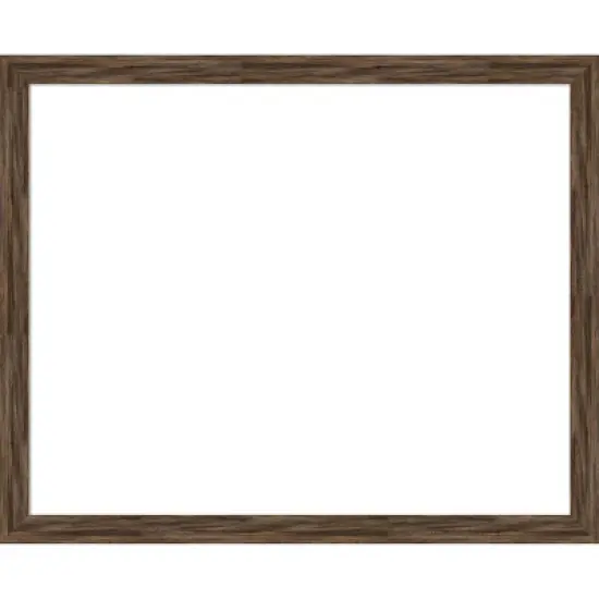 Amanti Art Regis Barnwood Mocha Narrow Framed Dry Erase Magnetic Board image {15}