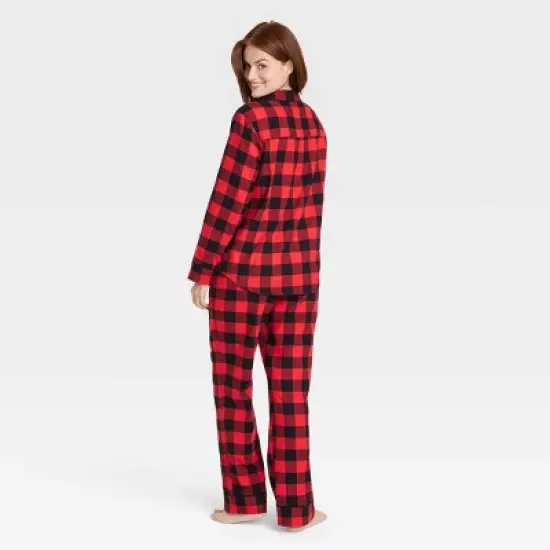 Women's Buffalo Check Flannel Matching Family Pajama Set - Wondershop&trade; Red image {1}