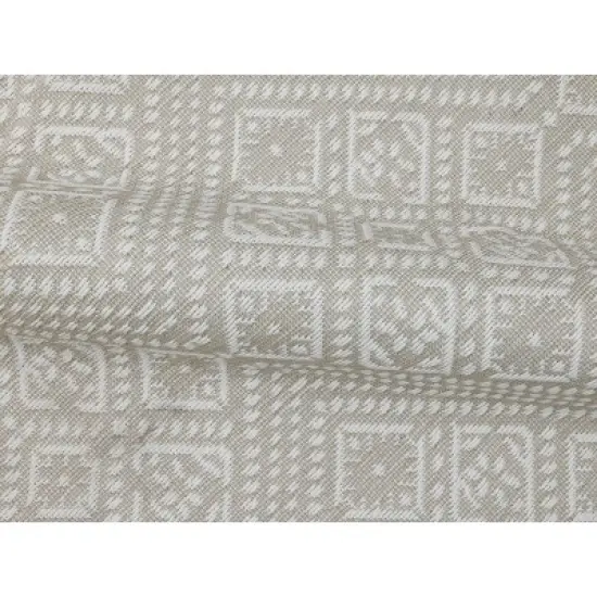 5' x 7' Double Diamond Outdoor Rug Silver - Threshold&trade; image {1}