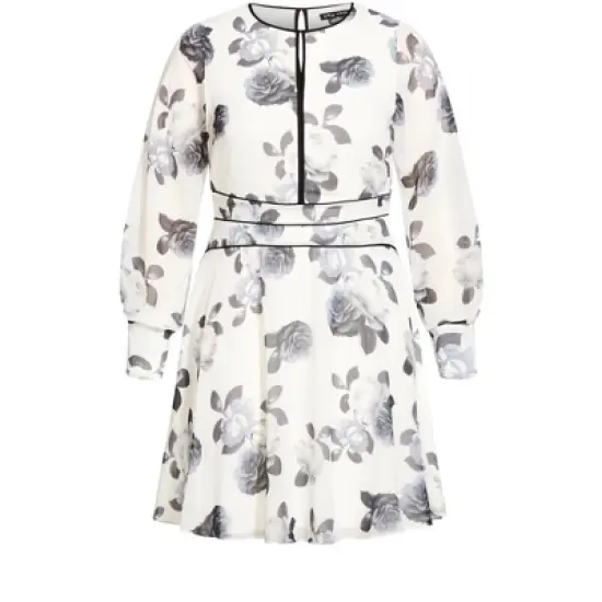 Women's Plus Size  Irena Dress - ivory  | CITY CHIC image {2}