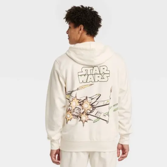 Men's Disney 100 Star Wars Graphic Pullover Sweatshirt - Beige image {1}