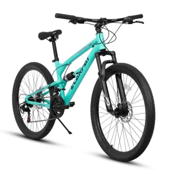 NAYSAYE Bicycle 26 Inch Mountain Bike with Steel Frame Shock Fork 21 Speed for Men and Women, Blue, 68"*27"*38" image {5}