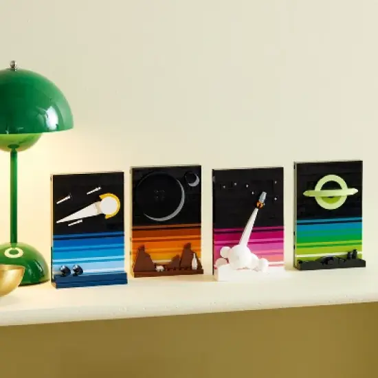 LEGO Ideas Tales of the Space Age Building Set, 4 Connectible 3D Postcard Models 21340 image {5}