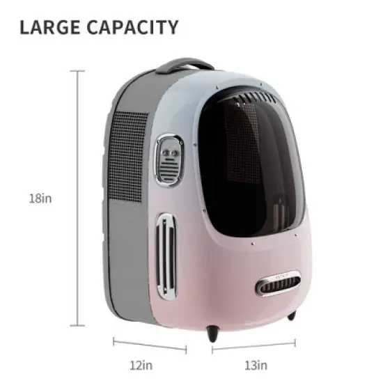 PETKIT Small Breezy Dome Dog and Cat Backpack Carrier with Inbuilt Fan & Light image {8}