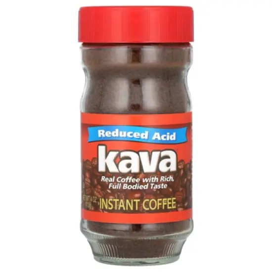 Kava Coffee Instant Coffee, Reduced Acid, 4 oz (113 g) image {2}