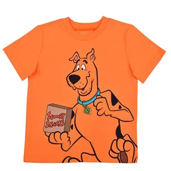 Warner Bros Boy's 2-Pack Scooby-Doo Graphic Tee and Casual Shorts Set for Toddler image {2}