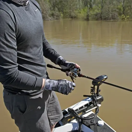 Cordova Safety Products Rock Fish Half-Finger Guide Gloves - Gray/Black image {1}