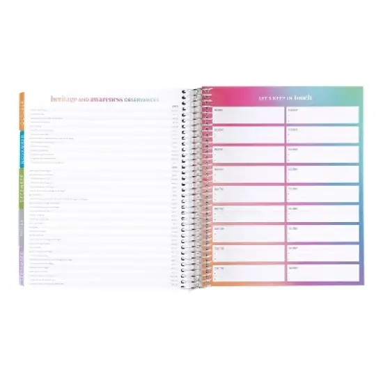 Erin Condren 2024 Planner 7"x9" Daily/Monthly Vertical Coiled Abstract Circles image {8}