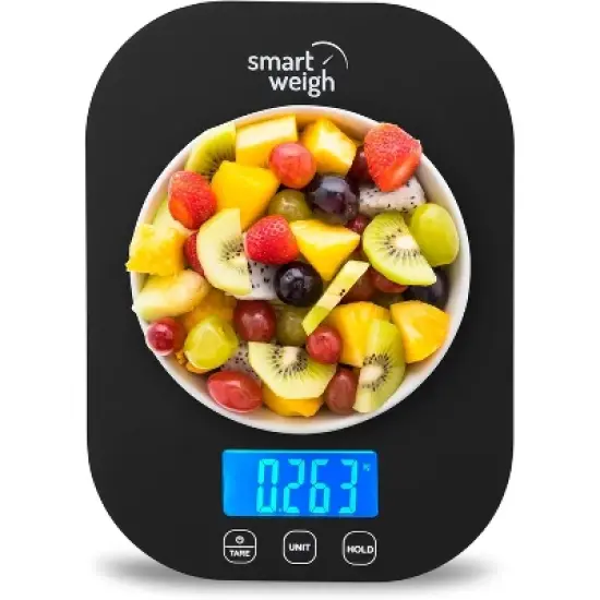 Smart Weigh Digital Food Scale -  11-pound capacity -  Black image {6}