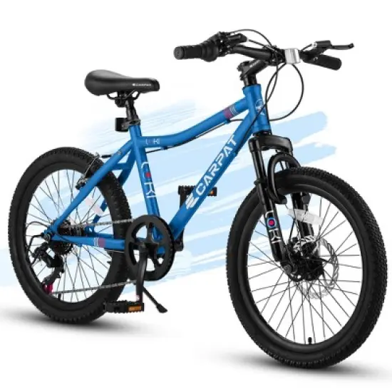 Zeus & Ruta 20-Inch Kids' Mountain Bike - Ages 6-12, 7-Speed, Front Suspension, Disc & Rear V-Brakes image {8}