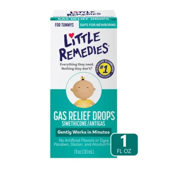 Little Remedies Gas Relief Drops for Babies - Natural Berry - 1 fl oz image {7}