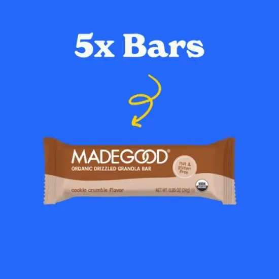 MadeGood Chocolate Dipped Granola Bar Cookie Crumble - 4.2oz image {2}