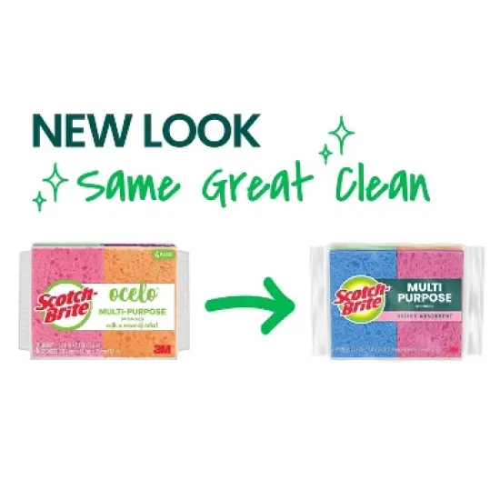 Scotch-Brite Multi-Purpose Sponges - 4pk image {1}