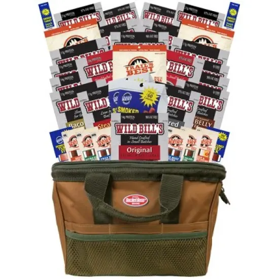 Wild Bill's Multi-Brand 35-Piece Sampler Gift Tool Bag - Beef Jerky, Turkey & More image {9}