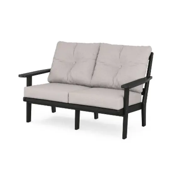 POLYWOOD Prairie Deep Seating Outdoor Patio Loveseat image {1}