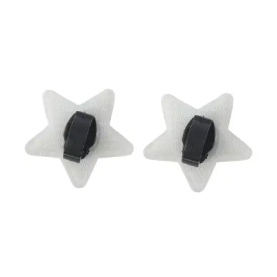 Unique Bargains Star Shoelace Charms Silver Tone 1 Pair image {3}