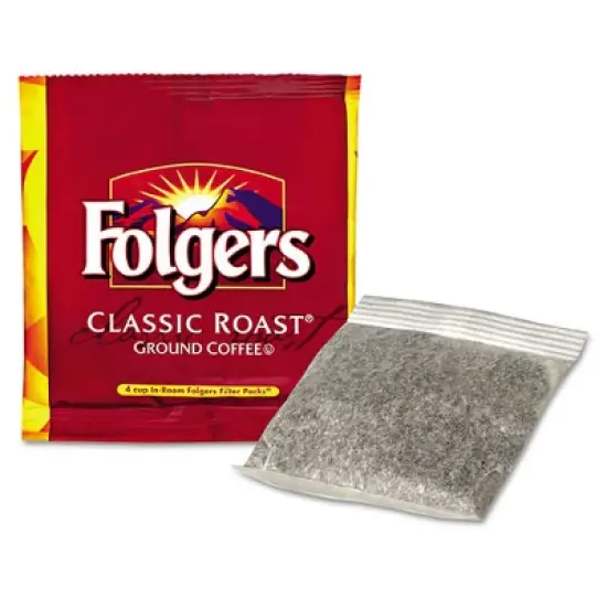 Folgers Coffee Filter Packs, Regular, In-Room Lodging, .6oz, 200/Carton image {1}