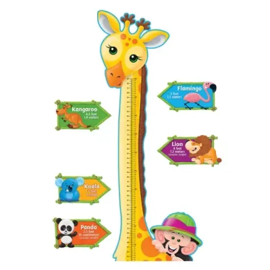 TREND Giraffe Growth Chart Bulletin Board Set image {3}