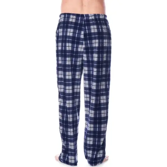 Alpine Swiss Mens Pajama Set Cotton Shirt and Polar Fleece Pants with Pockets image {5}