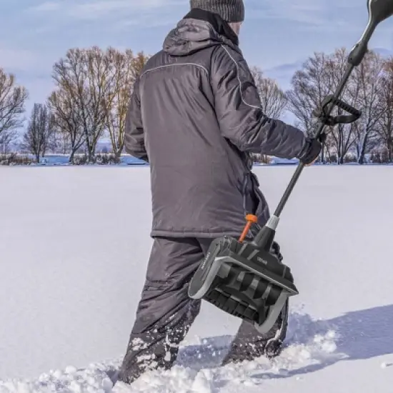 Litheli 40V 4Amp U20 Brushless Electric Cordless Snow Shoevel Battery Powered Snow Blower With Battery: Rechargeable, No Assembly Required image {13}