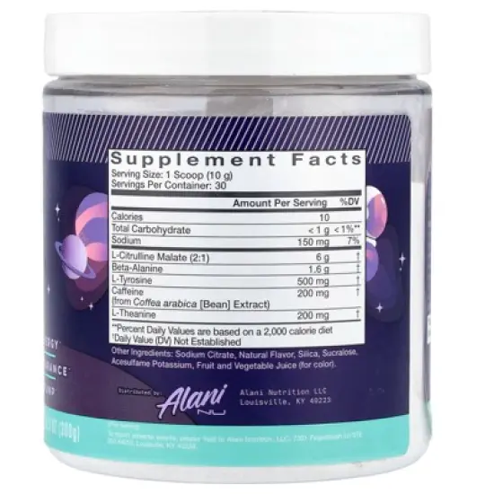 Alani Nu Pre-Workout, Cosmic Stardust&trade;, 10.5 oz (300 g) image {1}