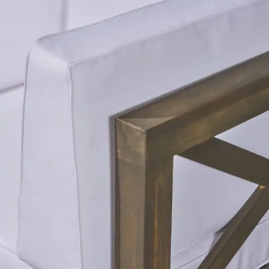 Thasos 10pc Acacia U-Shaped Farmhouse Sectional Sofa Set with Fire Pit - Gray/White/Dark Gray - Christopher Knight Home image {6}