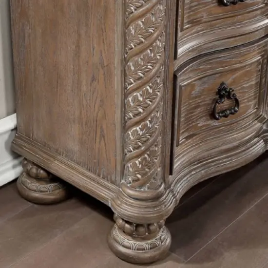 Lellen 9 Drawer Detailed Dresser Rustic Natural Tone - HOMES: Inside + Out image {5}