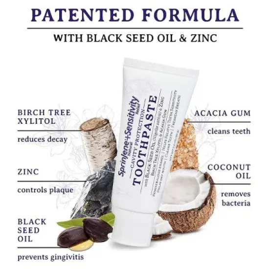 SprinJene Natural CP Sensitive Relief Toothpaste - 3.5oz image {1}