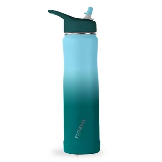 EcoVessel 24oz Summit Insulated Stainless Steel Water Bottle with Straw Top image {5}