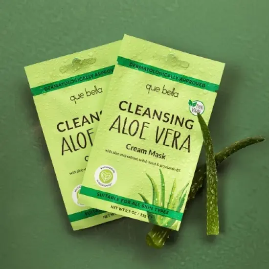 Que Bella Cleansing Aloe Vera Cream Mask - 0.5oz image {1}
