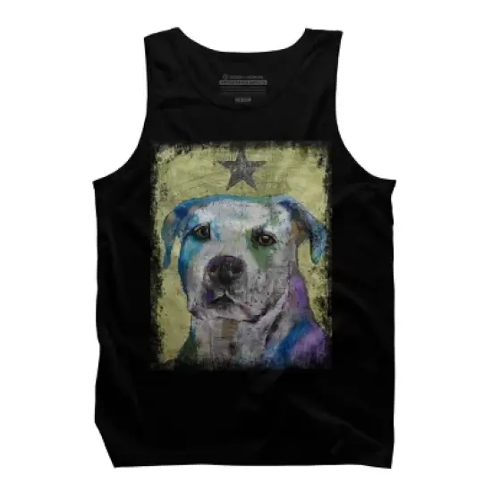 Men's Design By Humans PIT BULL TERRIER By creese Tank Top image {4}
