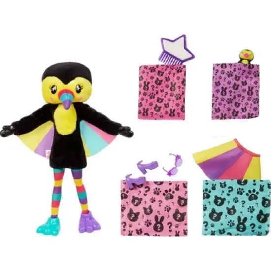 Barbie Cutie Reveal Jungle Series Toucan Doll image {3}