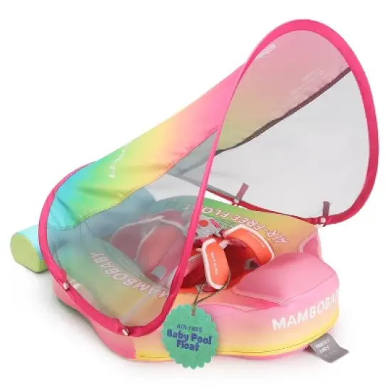 Mambobaby Trendy Voyager Baby Pool Float with Canopy image {7}