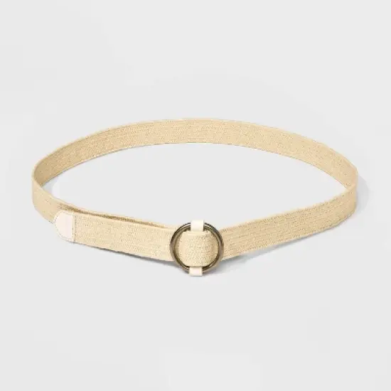Women's Woven Belt - Ava & Viv&trade; Beige image {1}