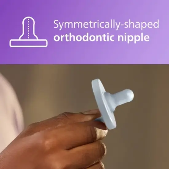 Philips Avent Soothie 3-18m - Sky Blue/Light Blue - 2pk image {4}