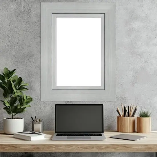 Amanti Art Romano Silver Framed Dry Erase Magnetic Board image {6}