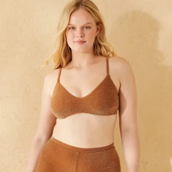 Women's Sparkle Scooped Bralette Bikini Top - Wild Fable&trade; image {3}