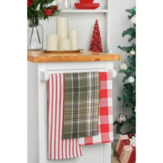 C&F Home Dawson Plaid 100% Cotton Handwoven Kitchen Dishtowel image {2}