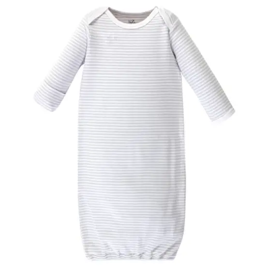 Touched by Nature Baby Boy Organic Cotton Long-Sleeve Gowns 3pk, Truck, 0-6 Months image {2}