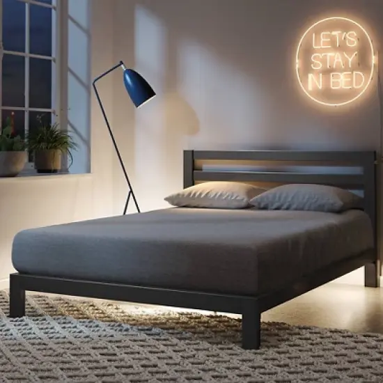 10" Arnav Modern Studio Platform 2000H Metal Bed Frame - Zinus image {8}