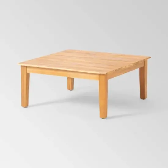 Loft Acacia 4pc Wood Sectional Sofa Set - Christopher Knight Home image {5}