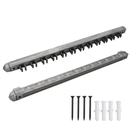 GSE 2-Piece Wood Wall Mounted Pool Cue Rack, Billiard Cue Sticks Wall Rack Set, Holds 12 Pool Cue Sticks image {7}