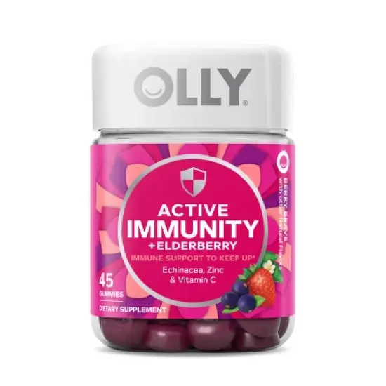 OLLY Active Immunity + Elderberry Gummy Supplement - 0.48lb/45ct image {6}
