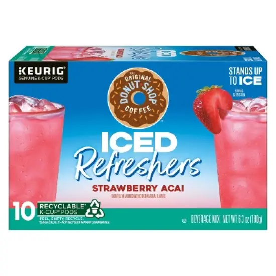 The Original Donut Shop Strawberry Acai Keurig K-Cup Iced Refresher Pods image {11}