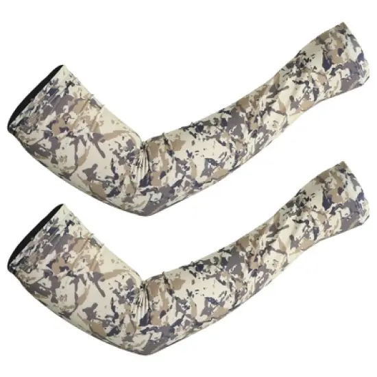 Unique Bargains Basketball Sports Camouflage Cooling Arm Elbow Compression Sleeve Yellow Brown 1 Pair image {6}