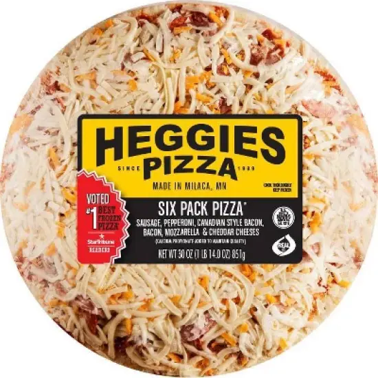 Heggie's Six Pack Frozen Pizza - 30oz image {4}