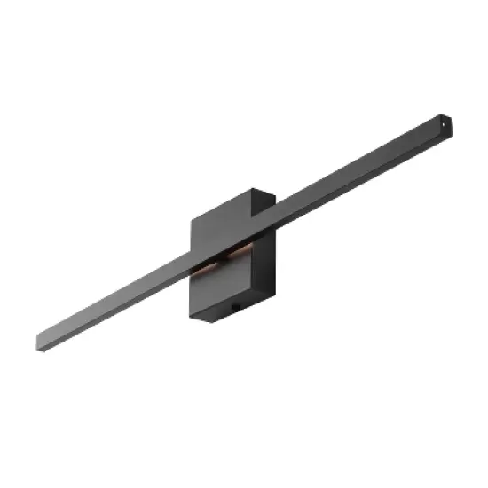 JONATHAN Y Vara Modern Minimalist Indoor/Outdoor Metal 350-Degree Rotate Dimmable Integrated Linear LED Wall Sconce image {8}